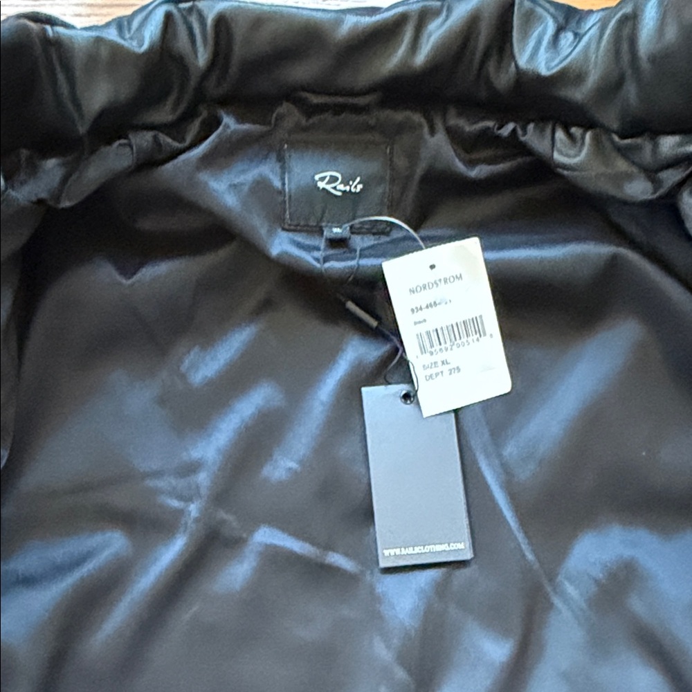 Rails Midnight Black Leather Jacket - Picture 6 of 8